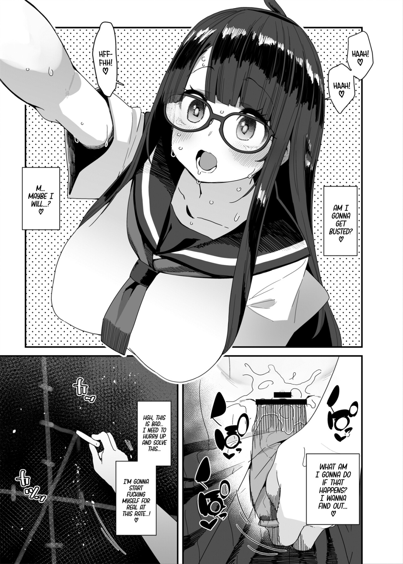 Hentai Manga Comic-The Slutty, Stacked Middle-Schooler Who Shlicks During Class-Read-43